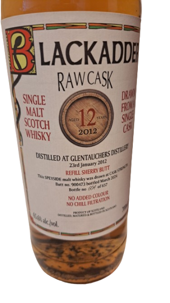 Glentauchers 12 y.o. Blackadder Raw Cask